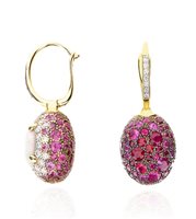 Boucles d'oreilles Nanis Femme Dancing Reverse in Or Diamante 0.98 Ct OS31-584-GG-LU - OS31-584-GG-LU